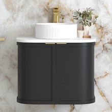 Hampshire 600mm Wall Hung Single Vanity with Solid Surface Countertop
